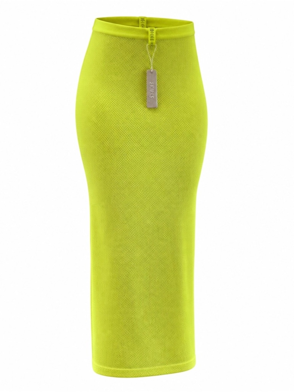 NWT SKIMS Recycled Swim Cut Out Long Tube Skirt Citrus M-XL